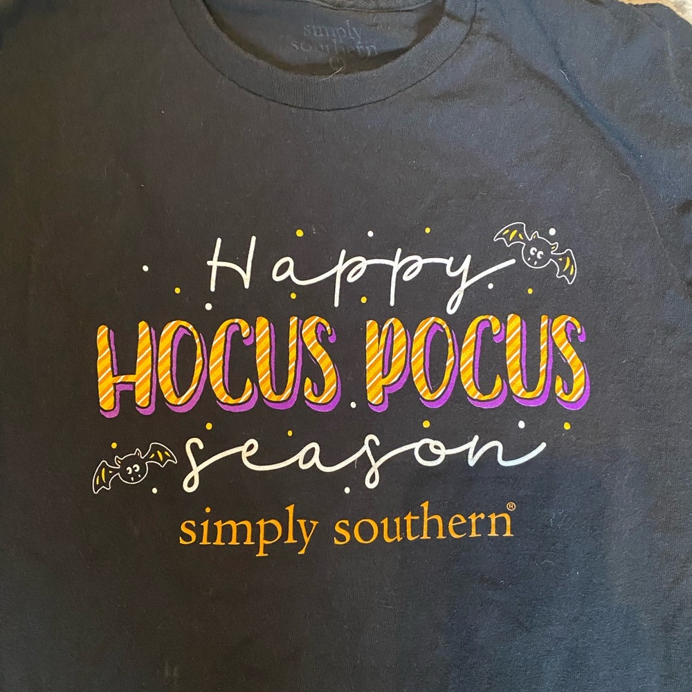 Simply Southern Halloween Black and Orange T-Shirt